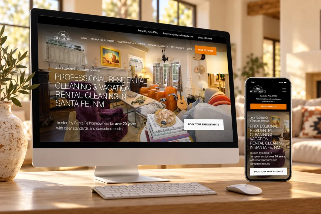Caso de éxito Ana Valenzuela Cleaning Services: De invisible en Google a duplicar sus reservas. — CV Digital